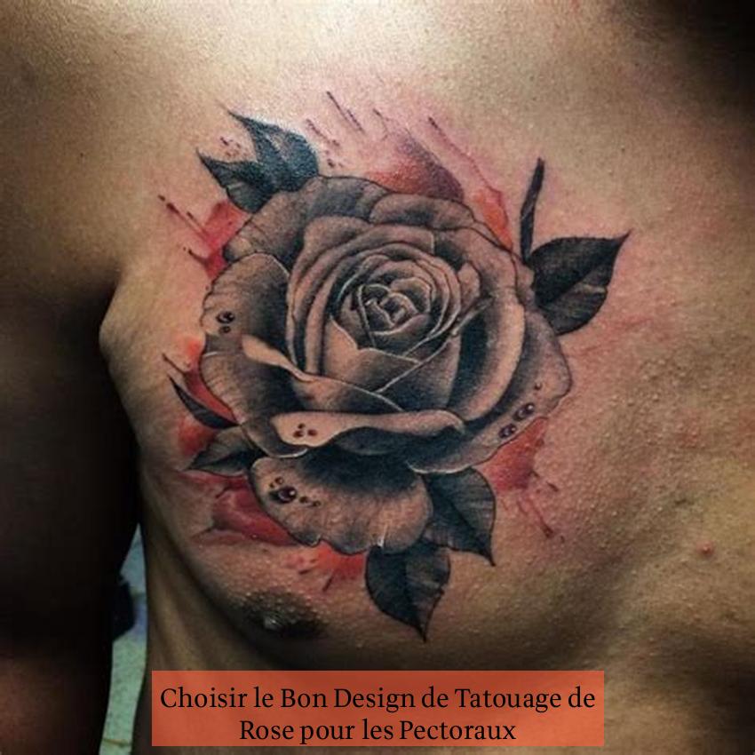 Choisir le Bon Design de Tatouage de Rose pour les Pectoraux