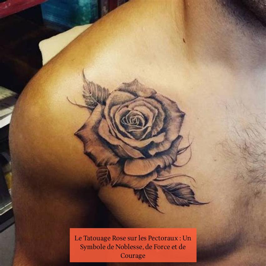 Le Tatouage Rose sur les Pectoraux : Un Symbole de Noblesse, de Force et de Courage