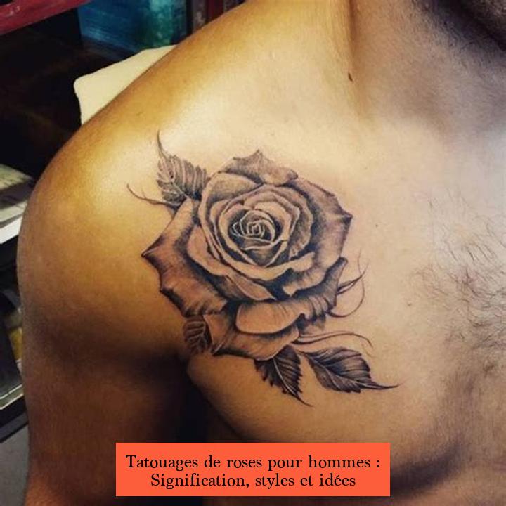 Tatouages de roses pour hommes : Signification, styles et idées