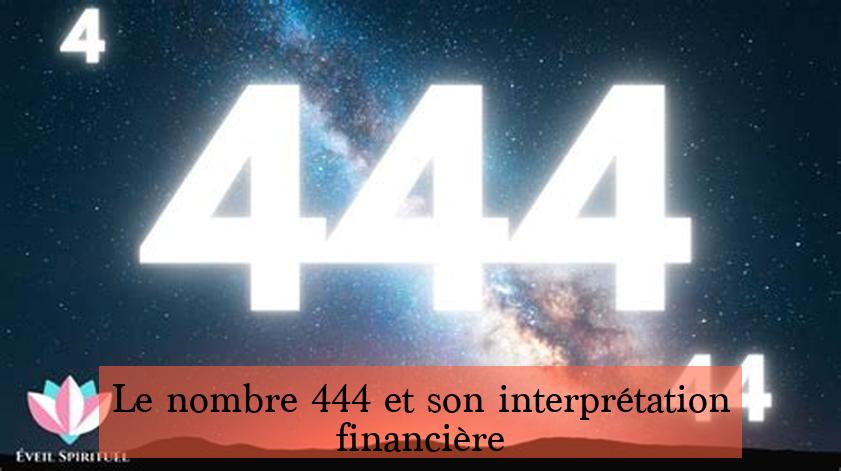 Le nombre 444 et son interprétation financière