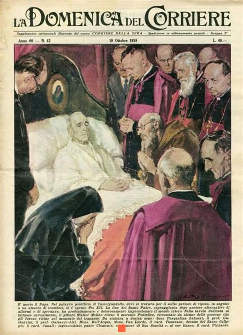 Eugenio Pacelli (/euˈdʒɛnjo paˈtʃɛlːi/), né le 2 mars 1876 à Rome (Italie) et mort le 9 octobre 1958 à Castel Gandolfo (Italie), est le 260e pape de l'Église catholique sous le nom de Pie XII (en latin : Pius XII, en italien : Pio XII) de 1939 à sa mort.