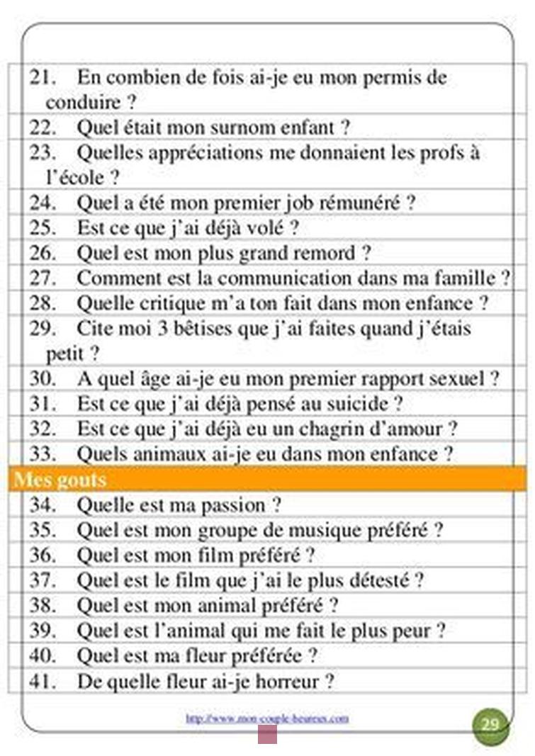 50 Questions Intimes à Poser à Son Copain pour Renforcer Votre Lien