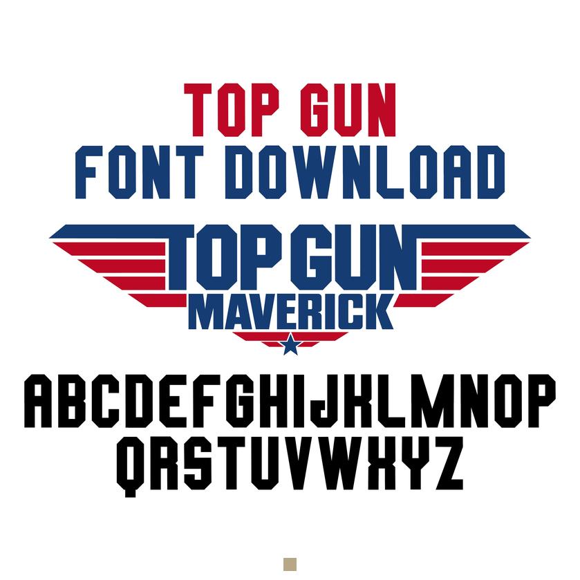 Font top gun maverick