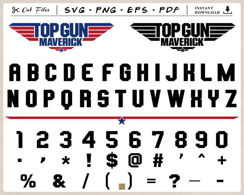 Font top gun maverick