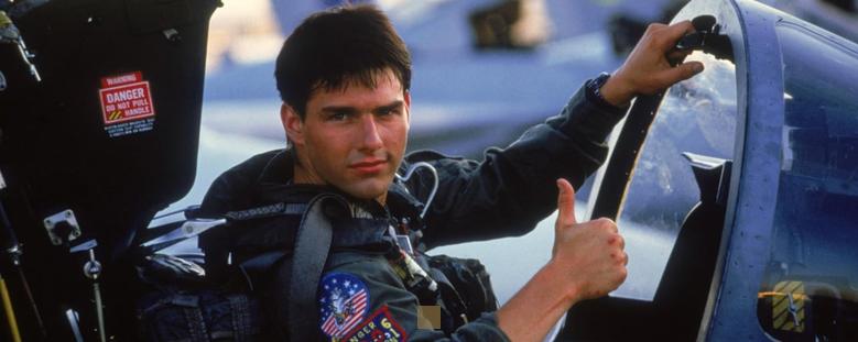 Quand passe top gun à la télé