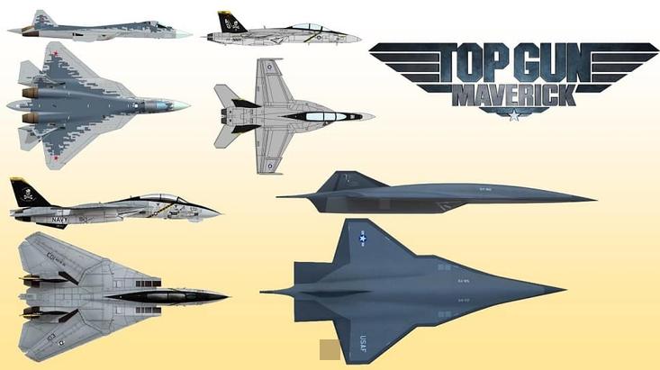 What jets were used in top gun 2