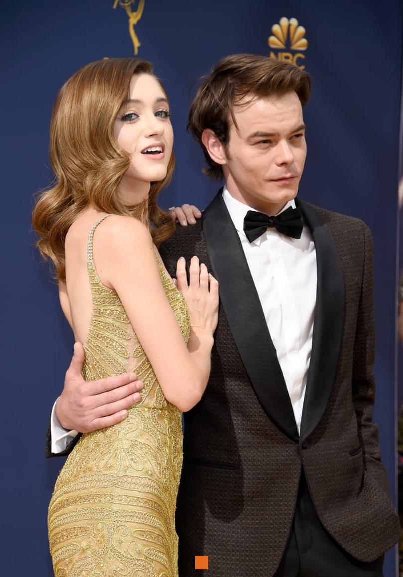 Natalia Dyer et Charlie Heaton couple vedette